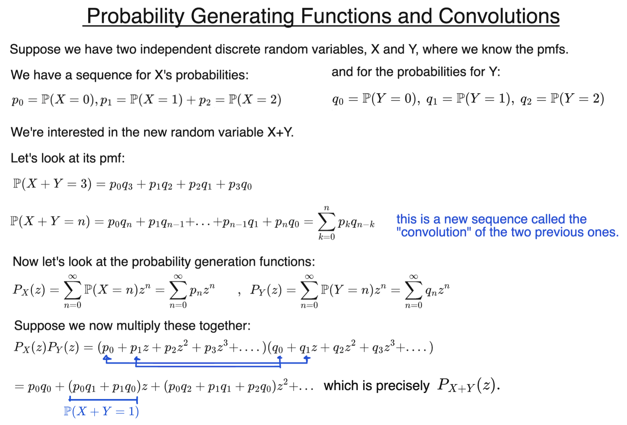 PGF&rsquo;s and Convolutions